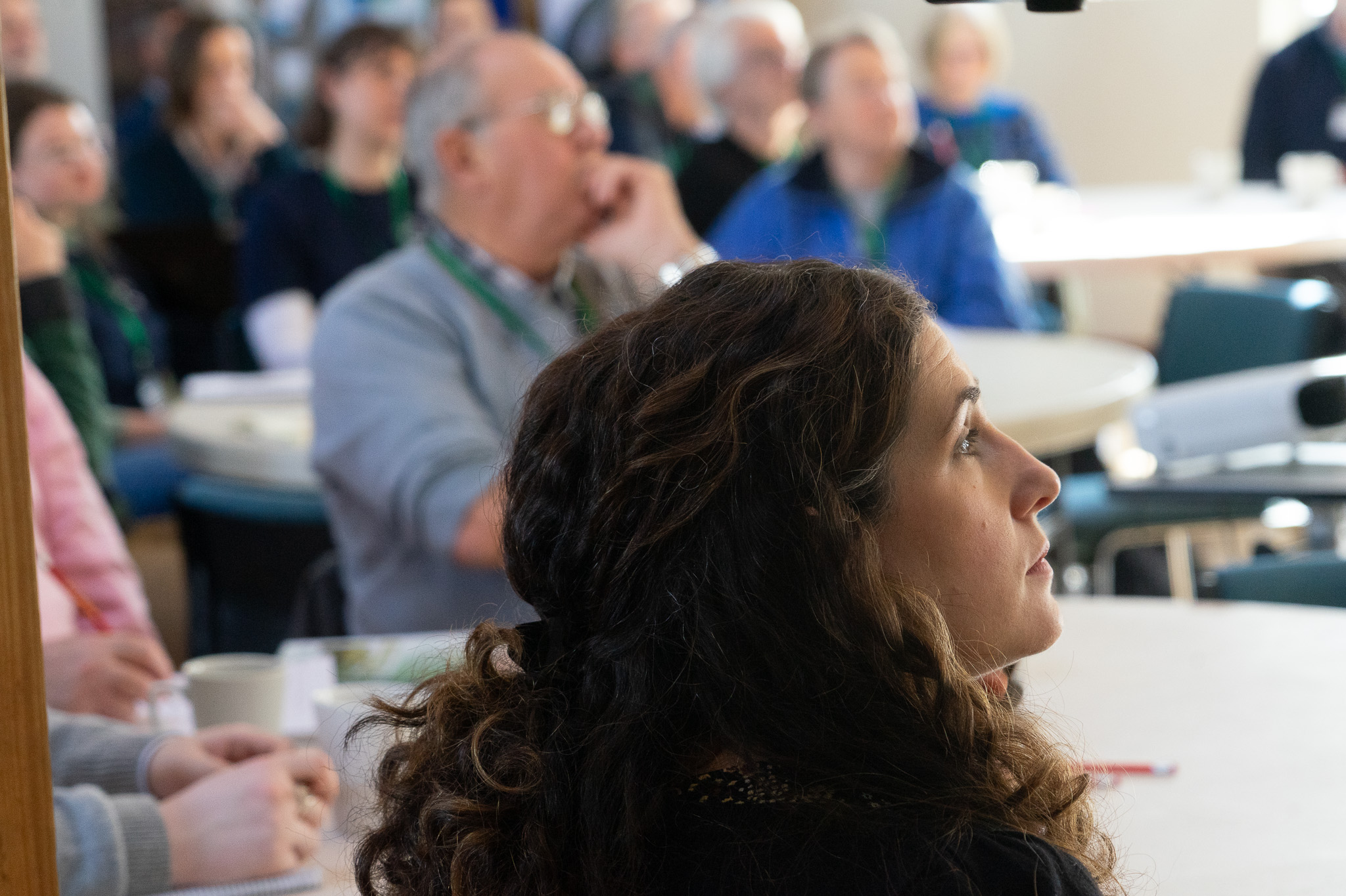 Delegates listening to presentation