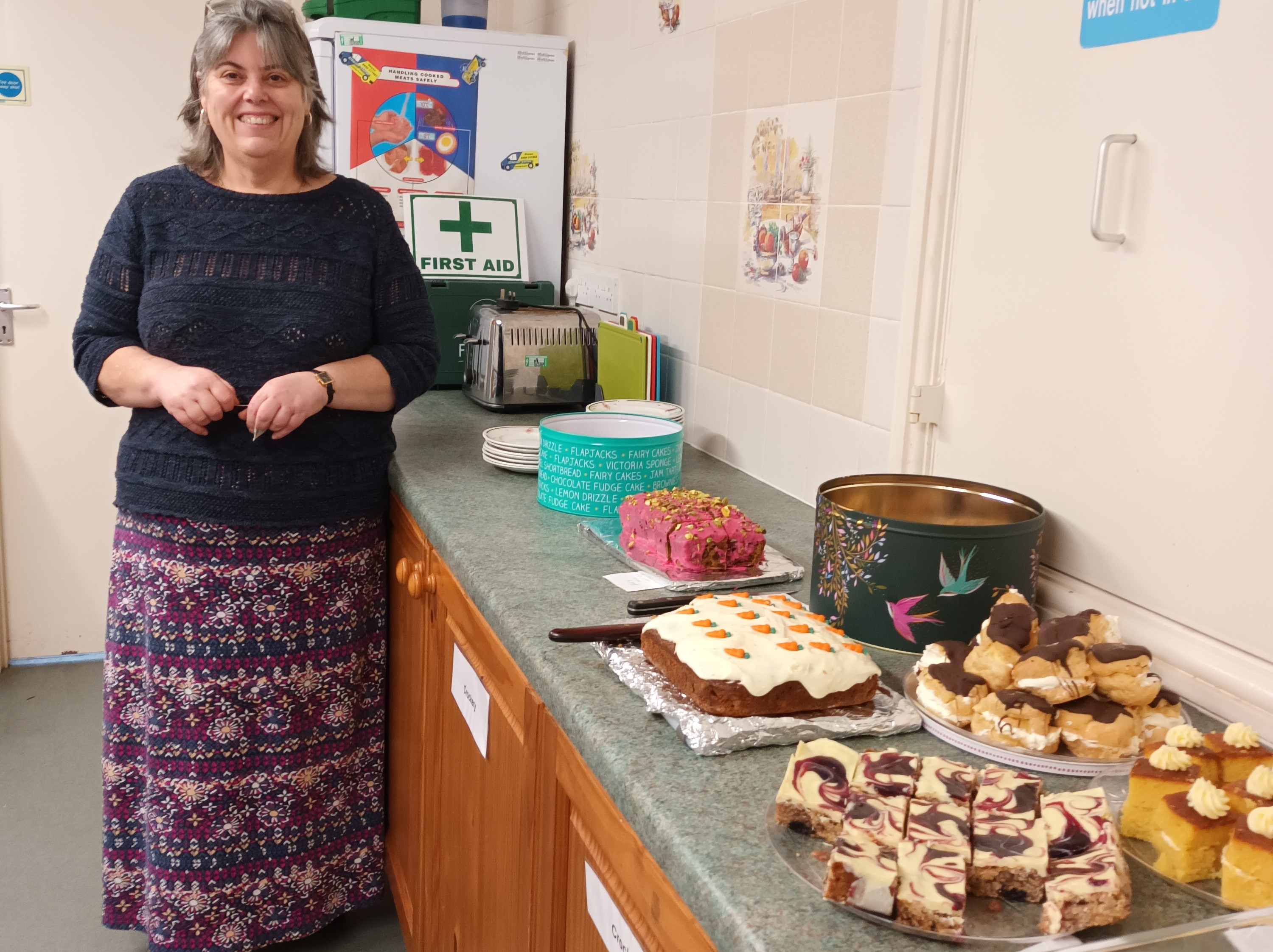 cakes and village hall volunteer