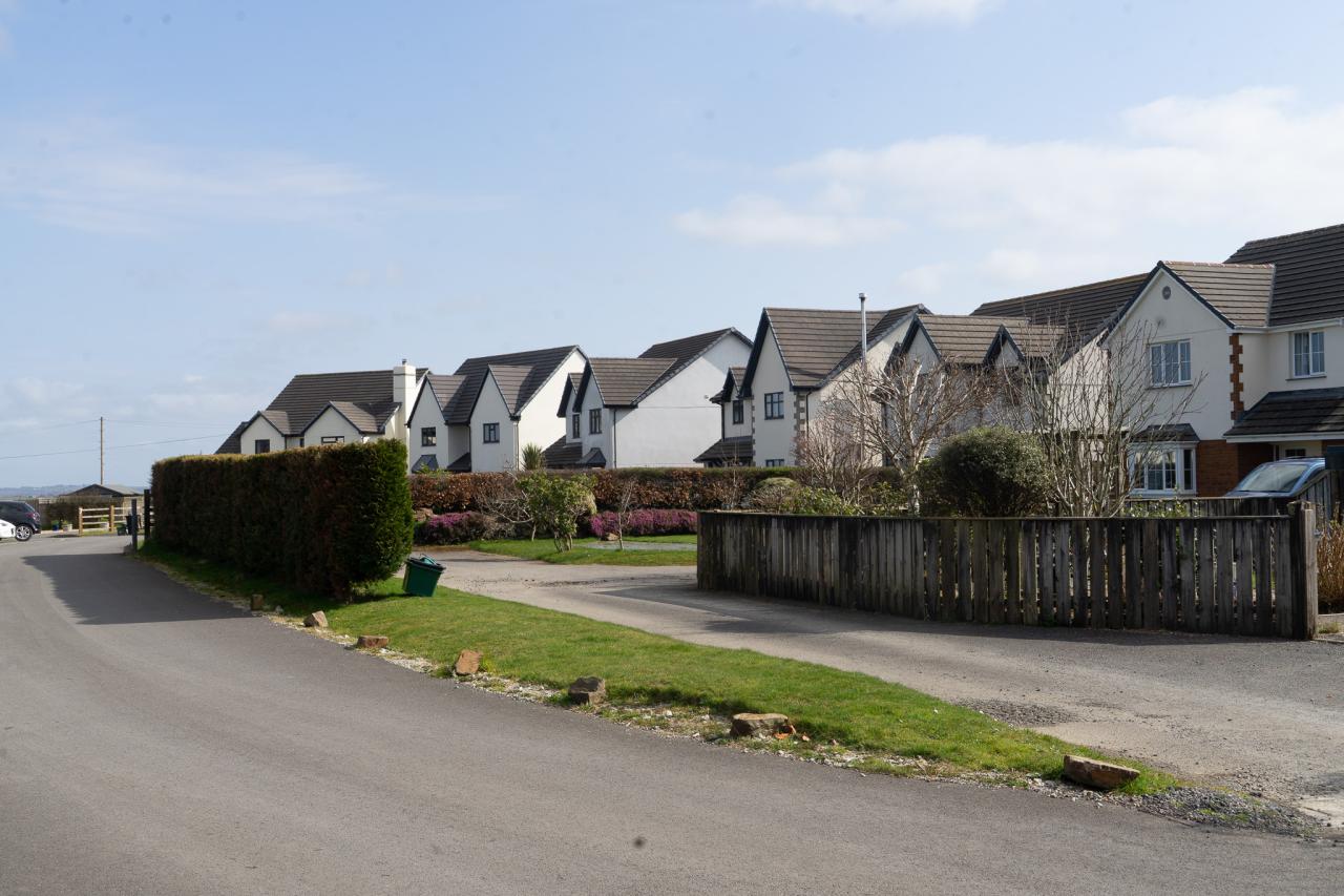 Rural housing in Langtree