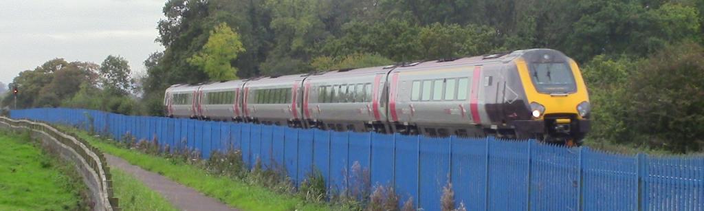 Train travelling to Tiverton, Devon