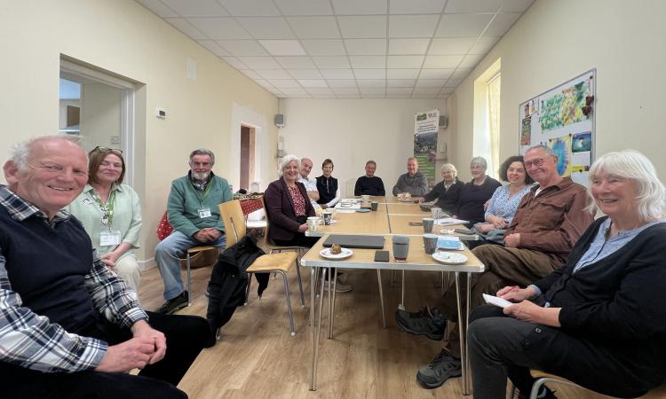 people in village hall