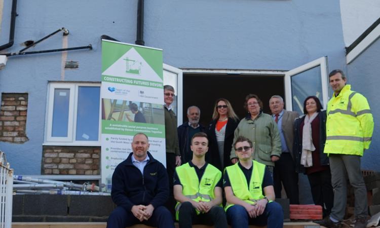 irst constructing futures property in torquay, group shot with apprentices and all supporters