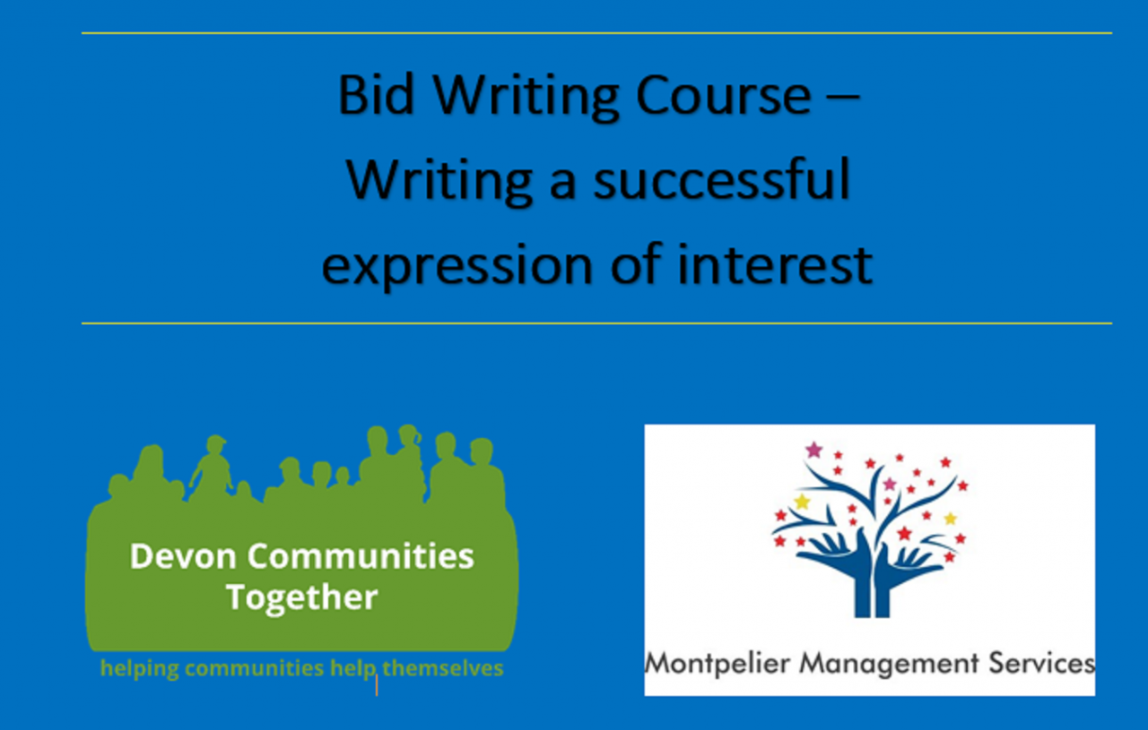 Bid Writing -  Expression of Interest