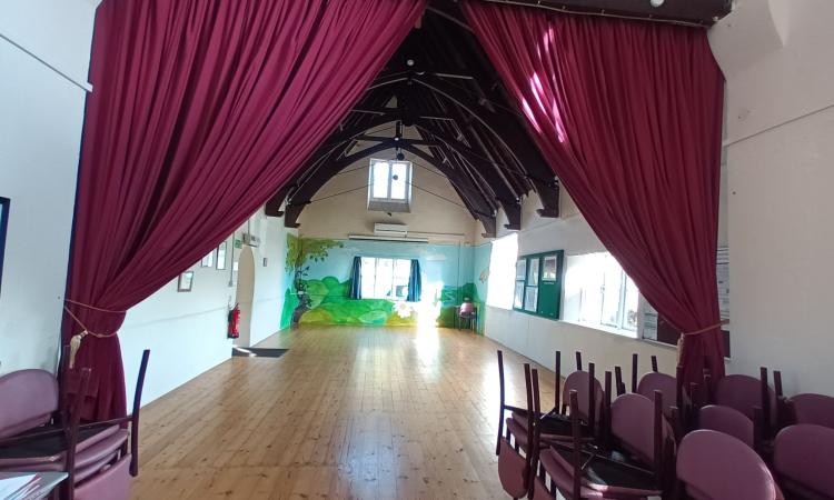 interior of a village hall